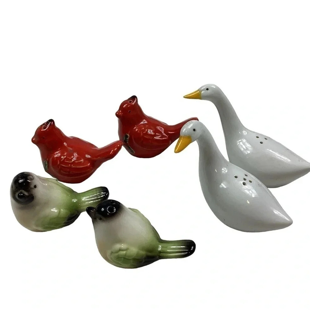 Vintage salt and pepper shaker bundle